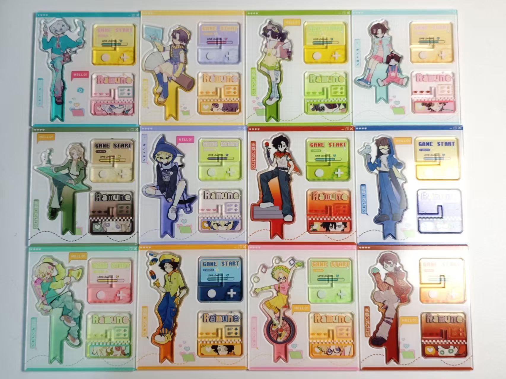 [拆盒]  同人授权  波子汽水系列异形底座立牌／吧唧 盲盒代拆