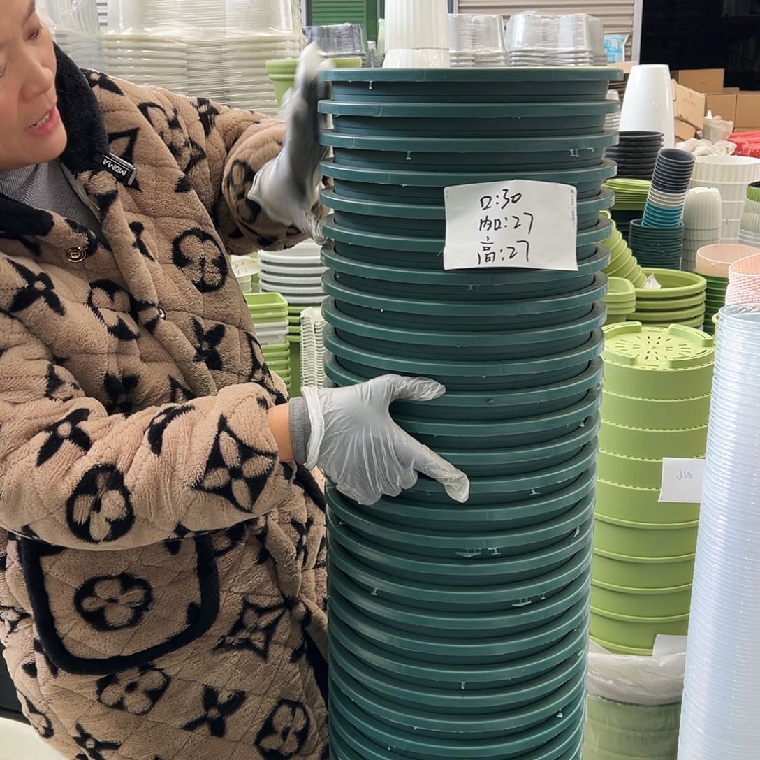 瑕疵6#加仑墨绿色6个无托