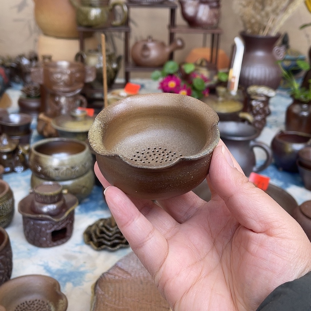 手工花边口茶漏茶滤