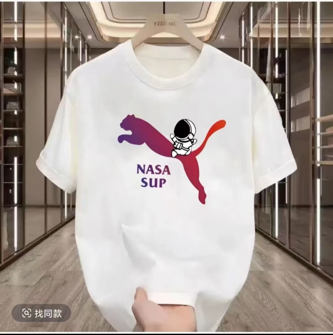 -4【一折粉丝福利】夏季男女同款百搭时尚潮牌短袖T恤