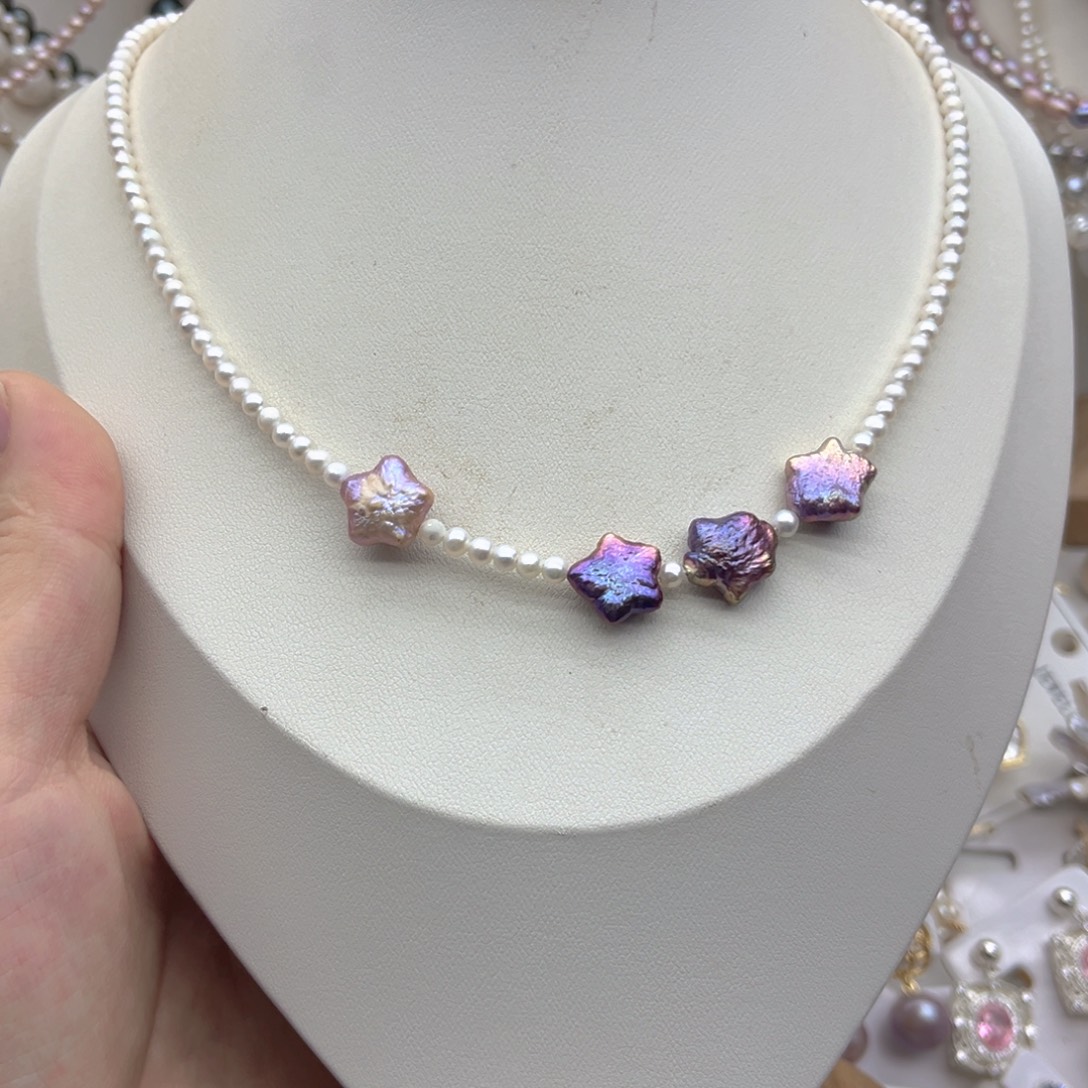 未镶嵌颈饰淡水珍珠