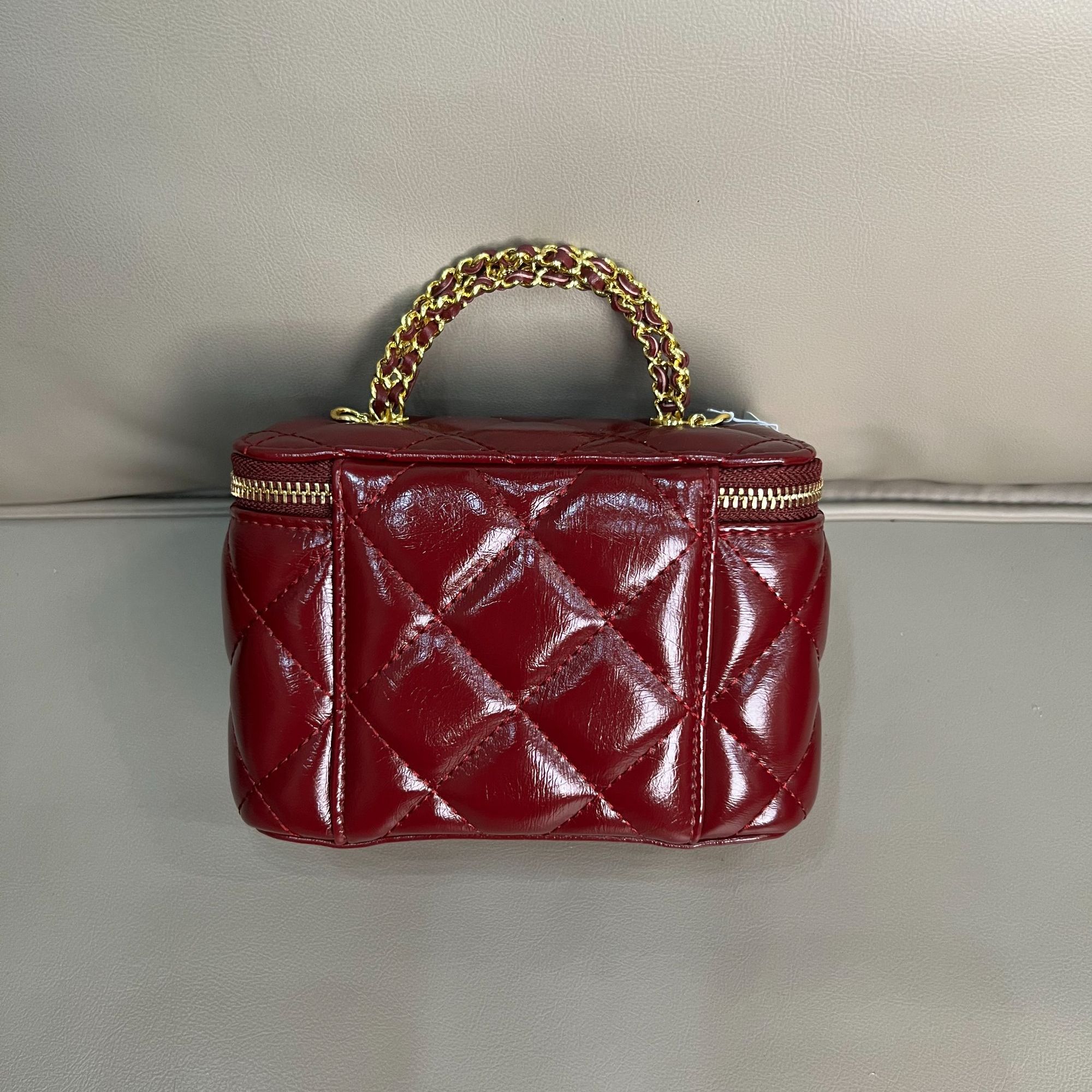 A130 新款真皮时尚通勤休闲百搭经典单肩手提包 红色