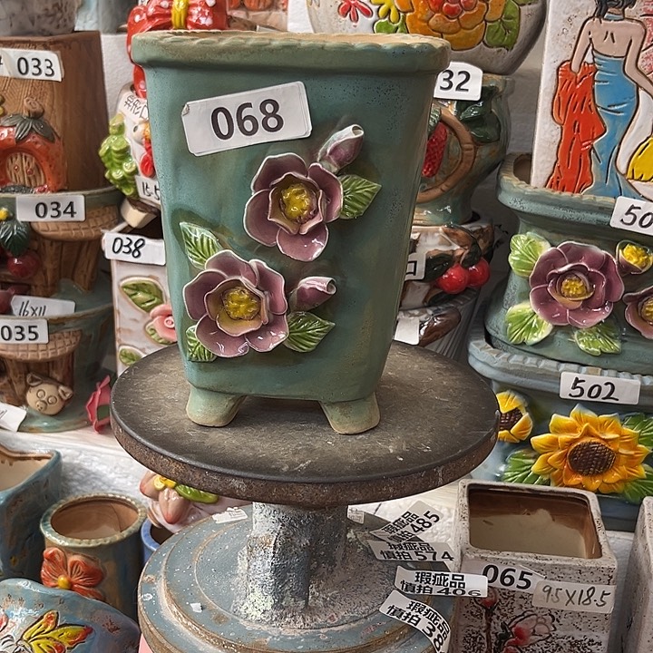 粗陶材质多肉花盆