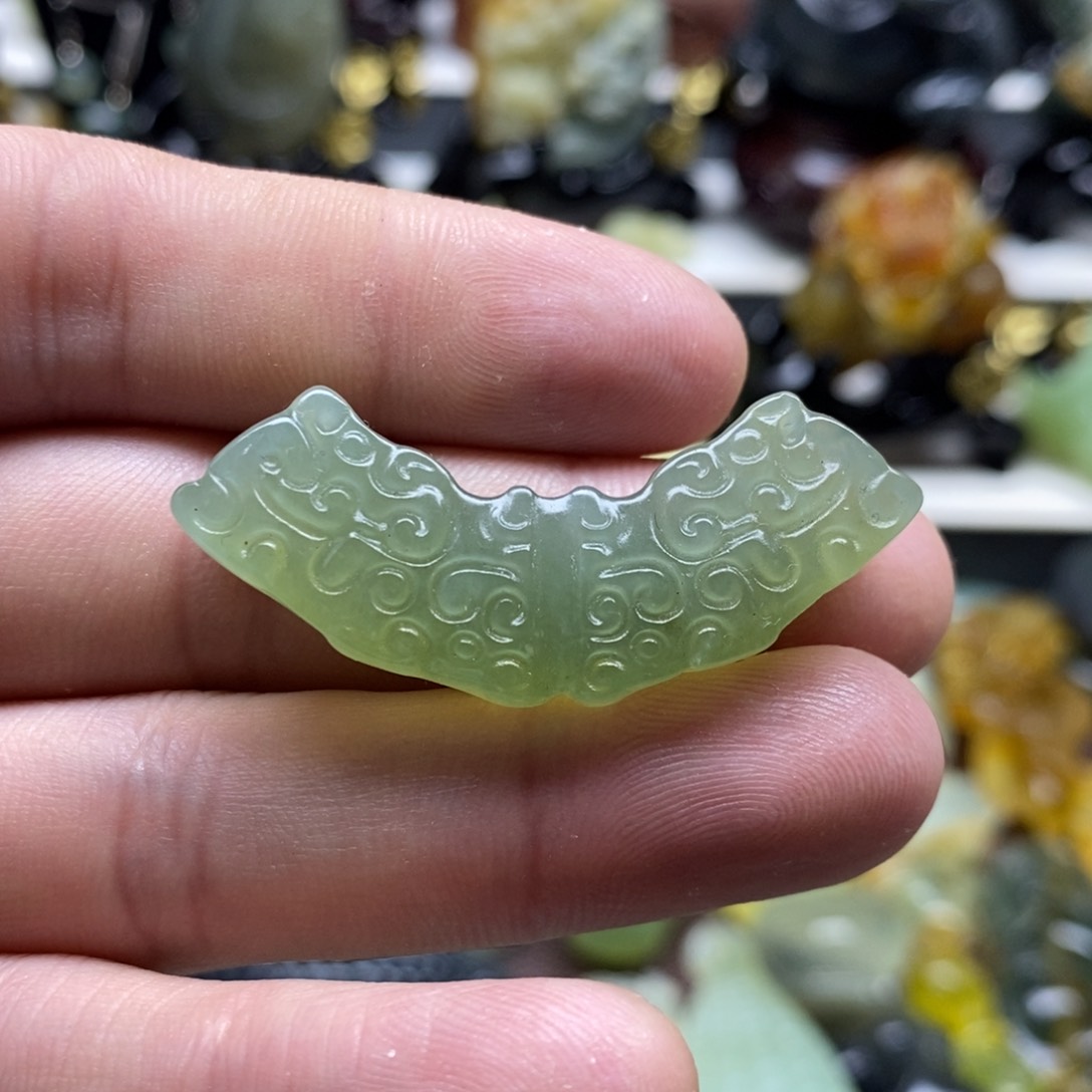 岫玉玉横吊坠未镶嵌