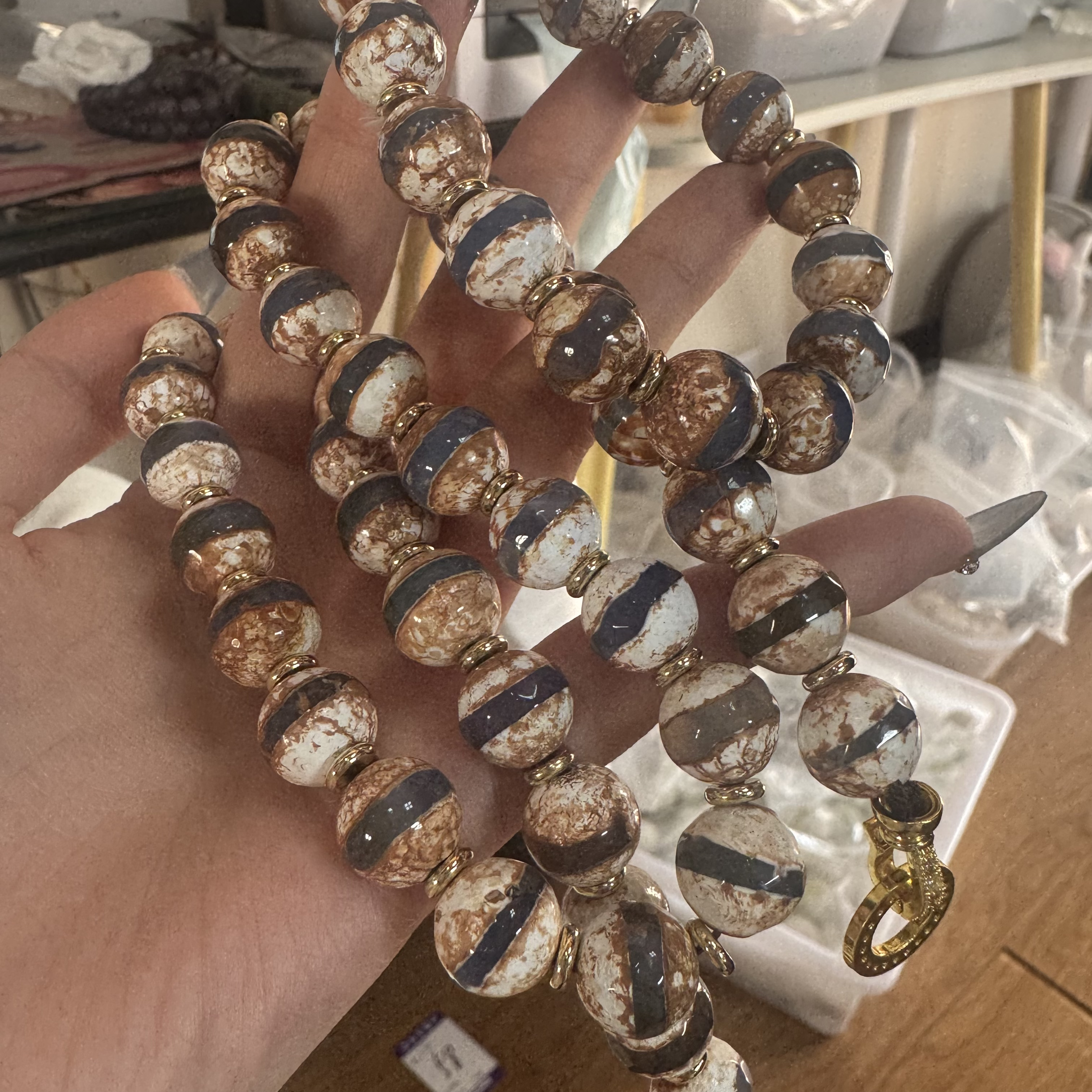 永夜星河项链手串一套