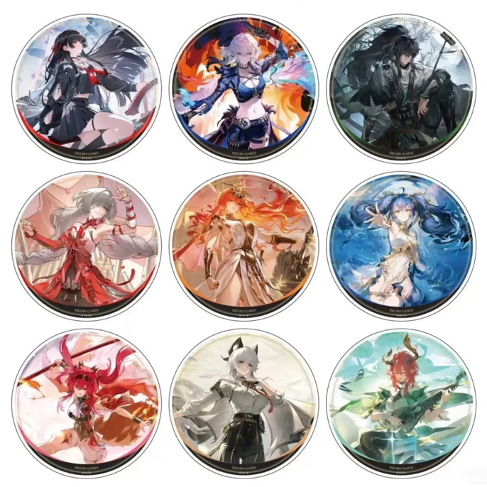 鸣潮×Gratte联动第二弹亚克力杯垫/小立牌/亚克力砖（盲盒代拆）