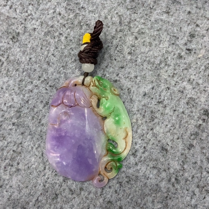 白玉菩提吊坠摆件