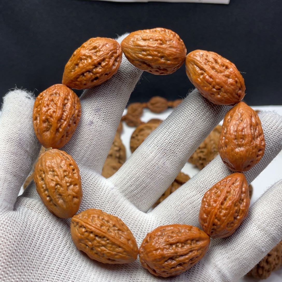 文玩核桃把件19大枣原皮原色