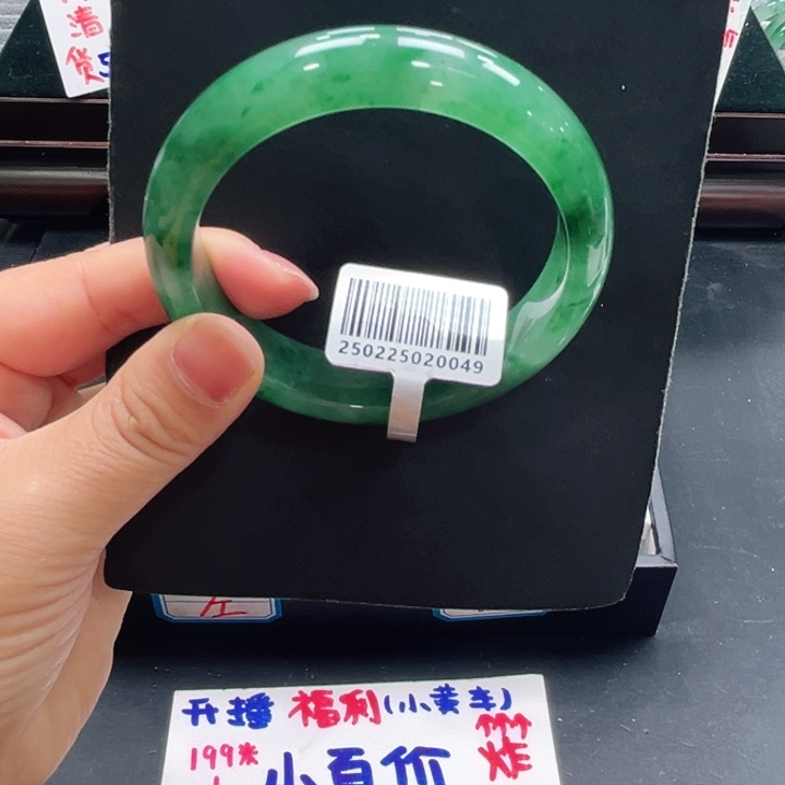 石英质玉（非洲翠）未镶嵌手镯