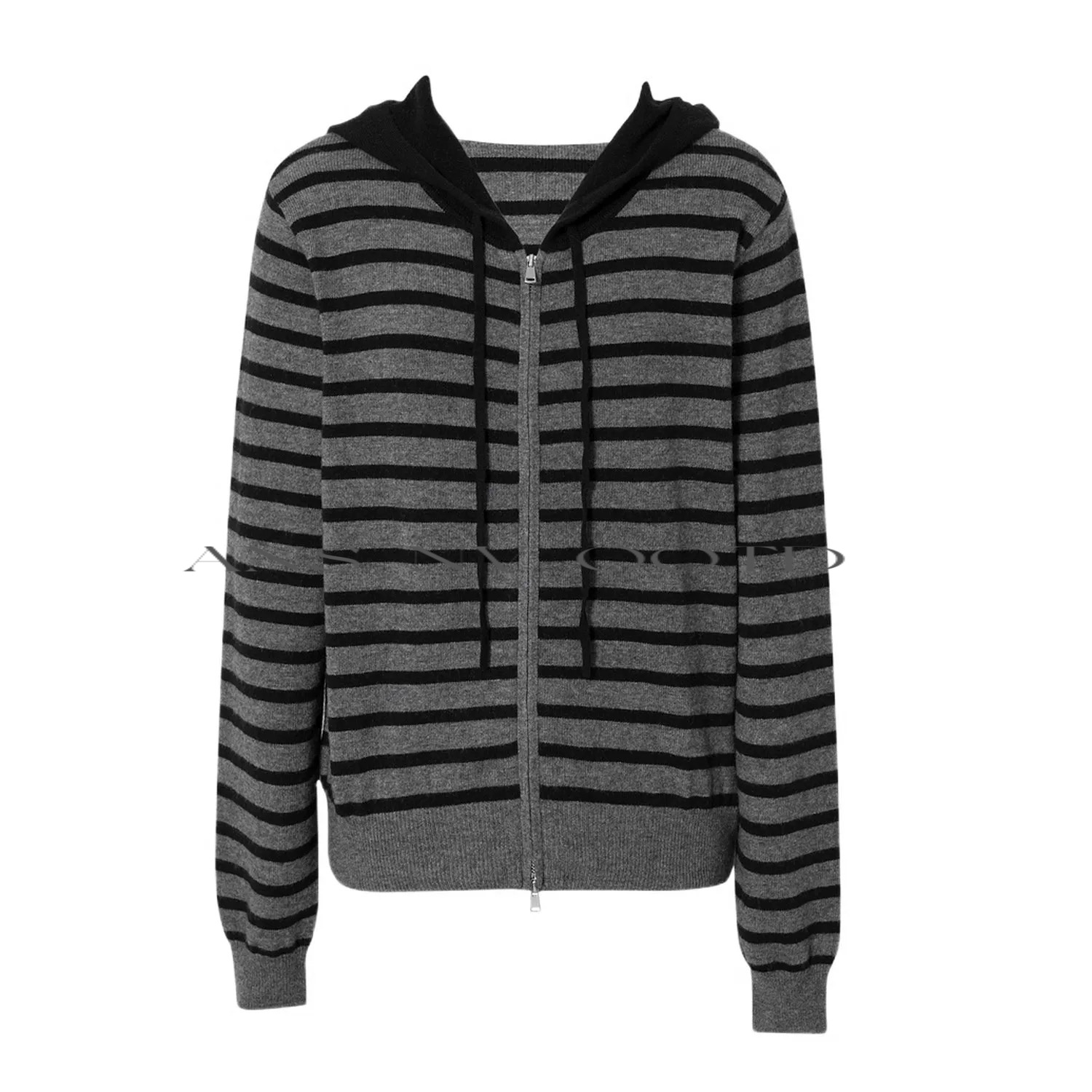 【MM商场服饰】女装2025冬季新款时尚休闲条纹宽松针织衫3231