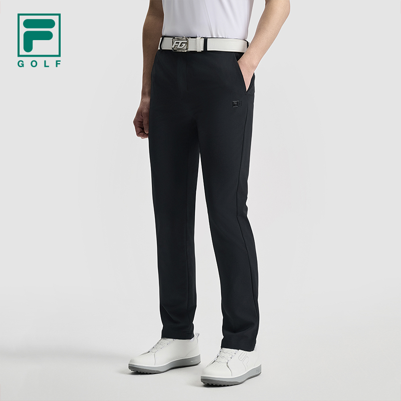 Fila/斐乐男子【GOLF速干运动长裤】直筒商务系带梭织裤A11M525804F