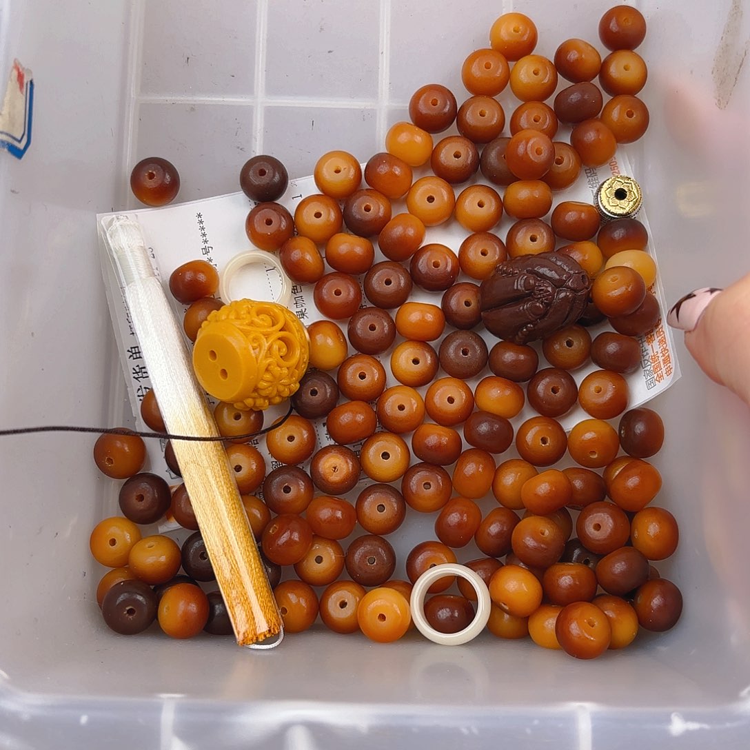 菩提根/象牙果吊坠咖色敦煌100个