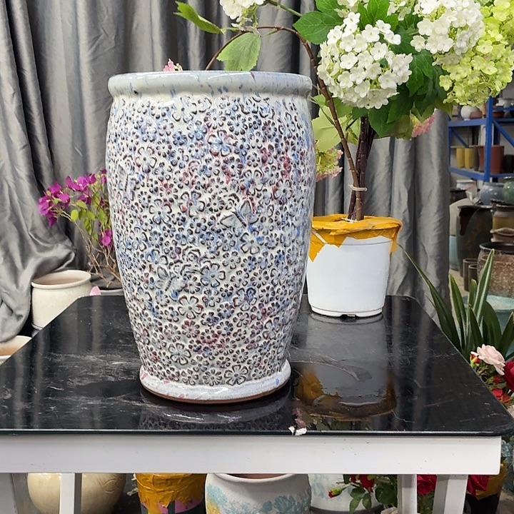 19×30 -粗陶花盆有孔-买买买