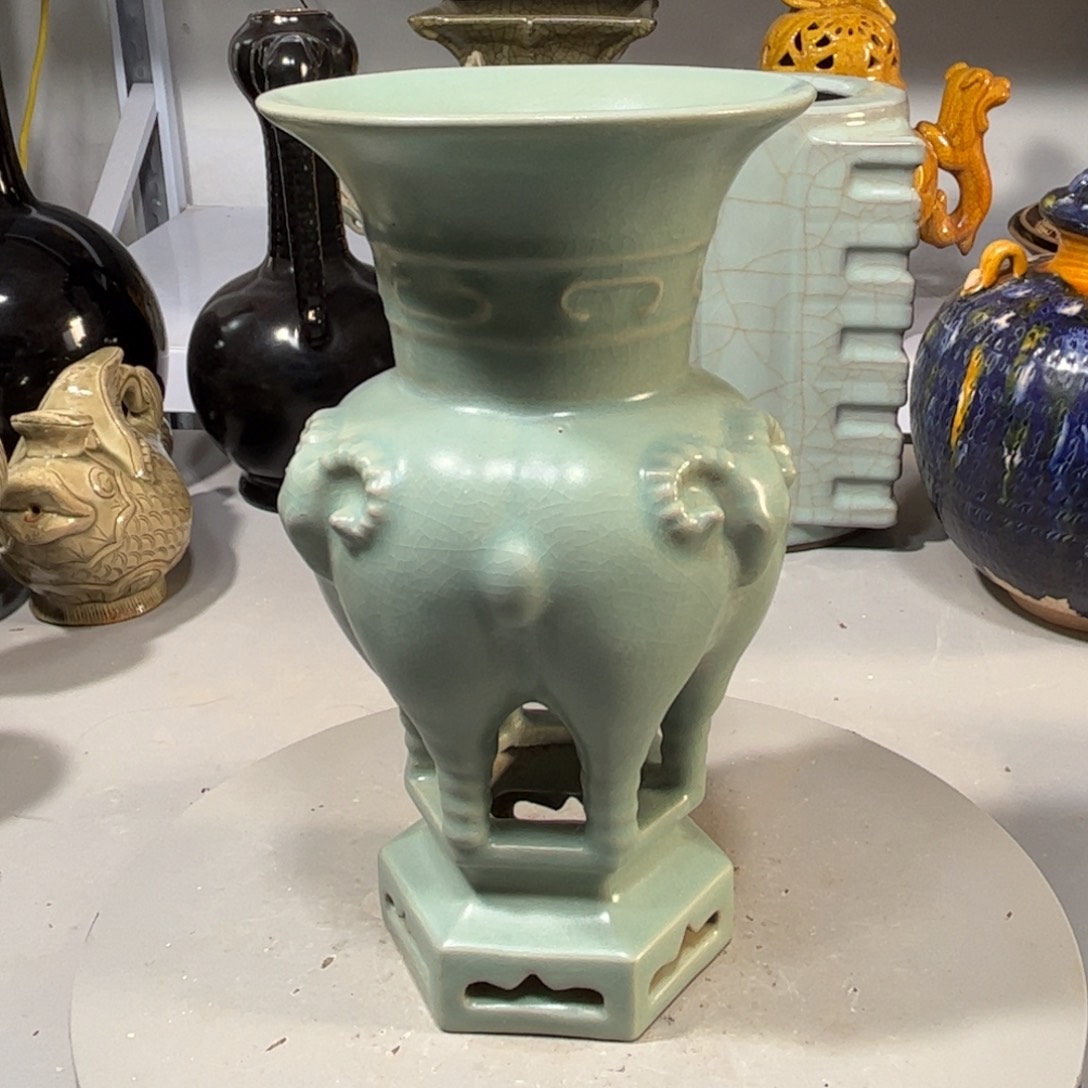 瓶汝窑瓶子品相完美