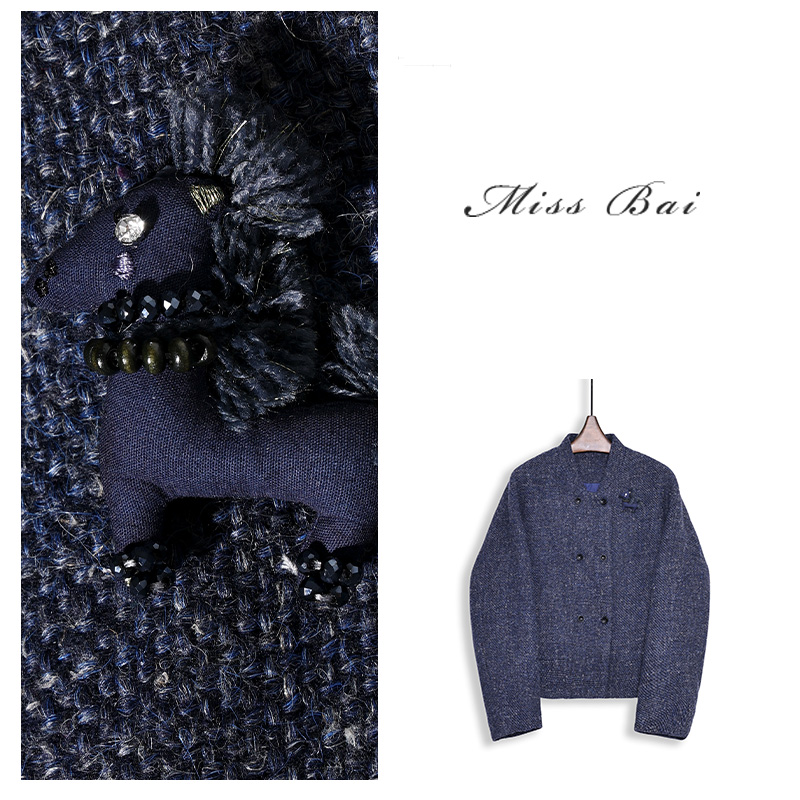 YIWEN-【小马过河】慵懒松弛感羊毛驼绒外套WTF233