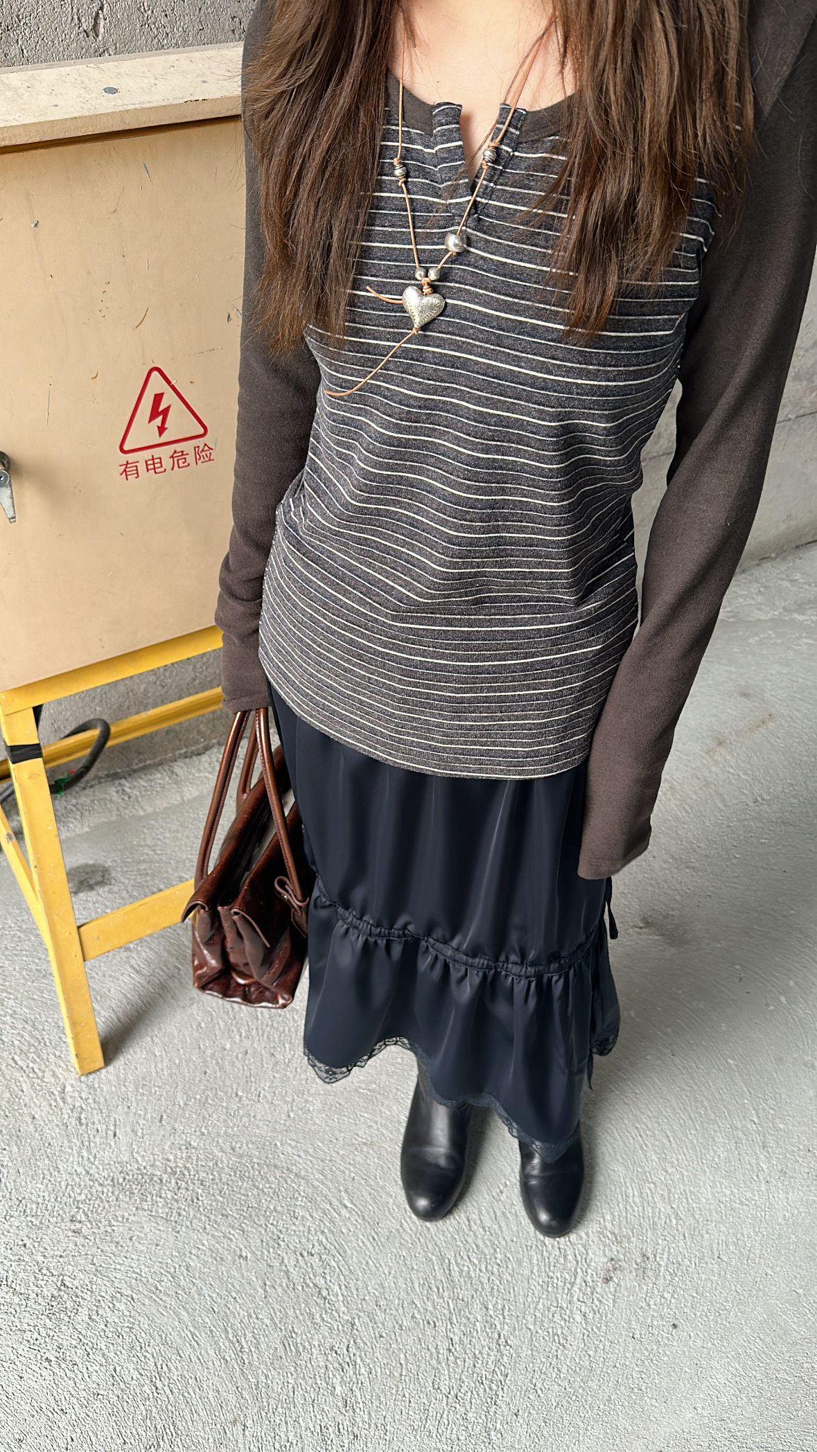 「ZDY」10444#开口圆领拼接插肩袖瘦身磨毛打底衫