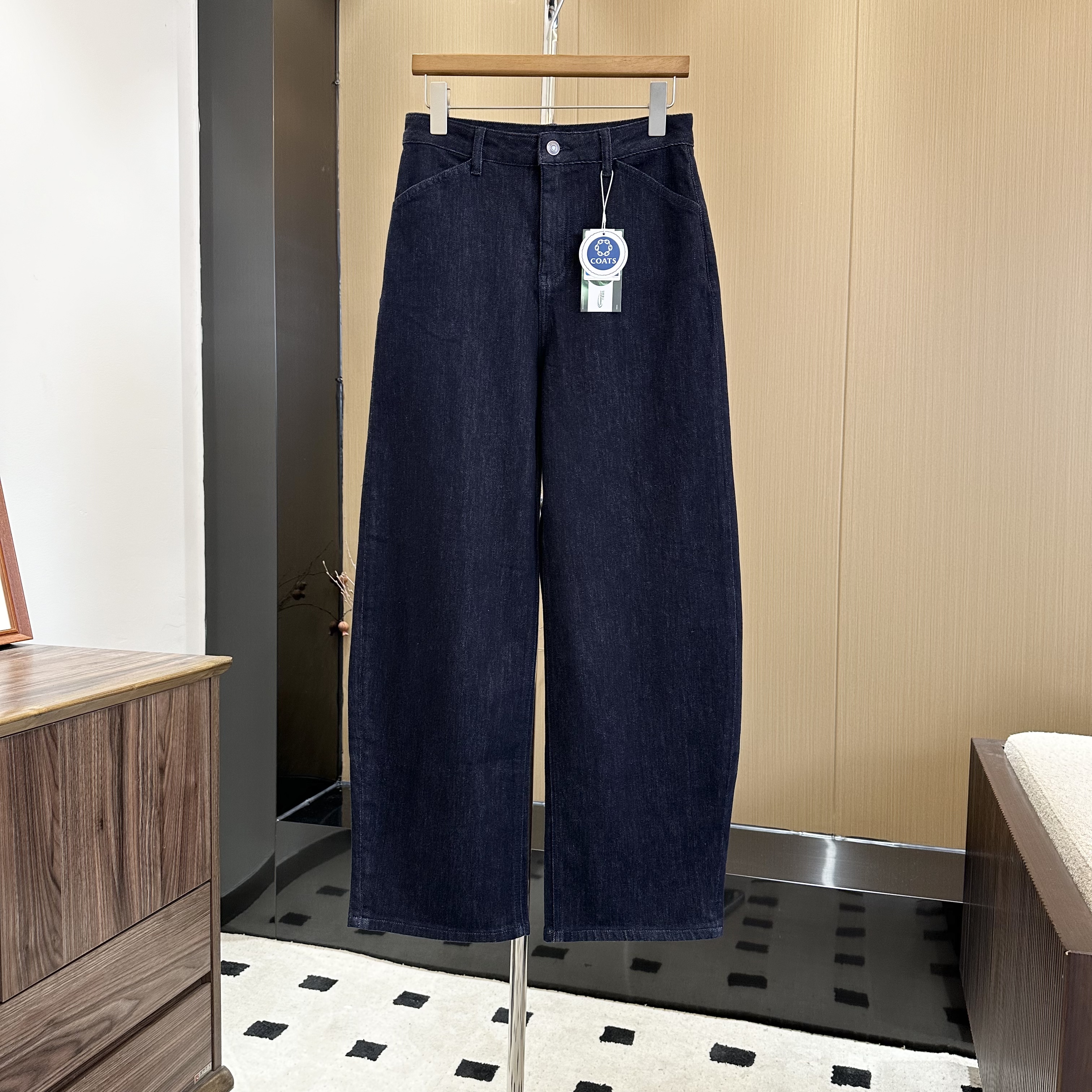 陈邓邓25新款土耳其进口棉原牛长裤 斜角插袋显瘦百搭必入款2034