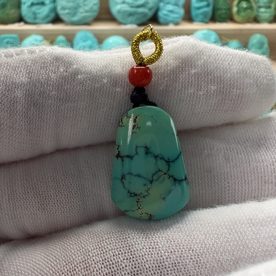 未镶嵌绿松石无事牌 13mm