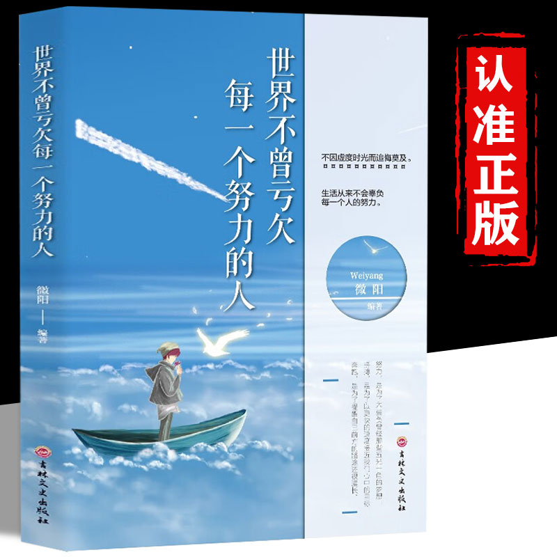 世界不曾亏欠每一个努力的人 努力奋斗 突破自我的成功学书籍