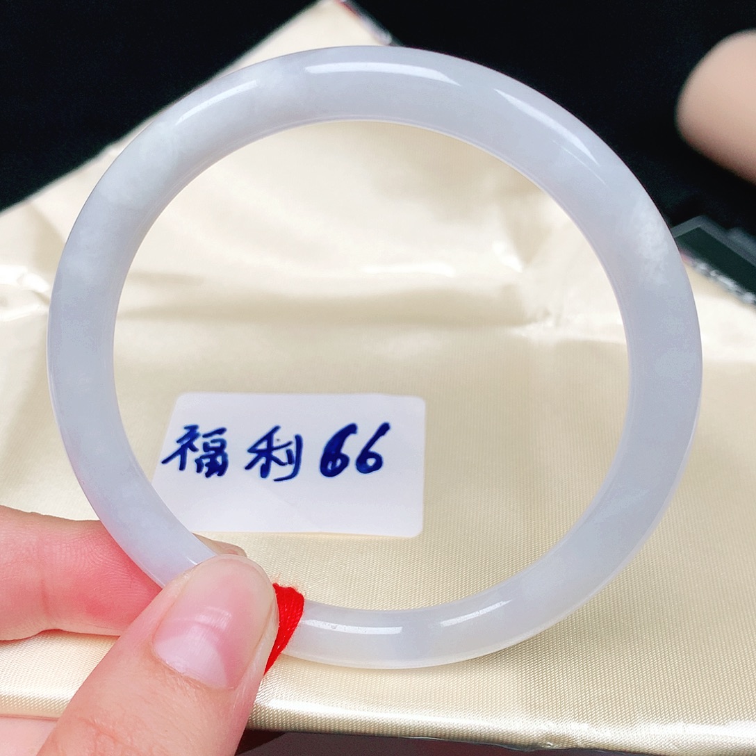 翡翠未镶嵌手镯（圆镯）美人条57