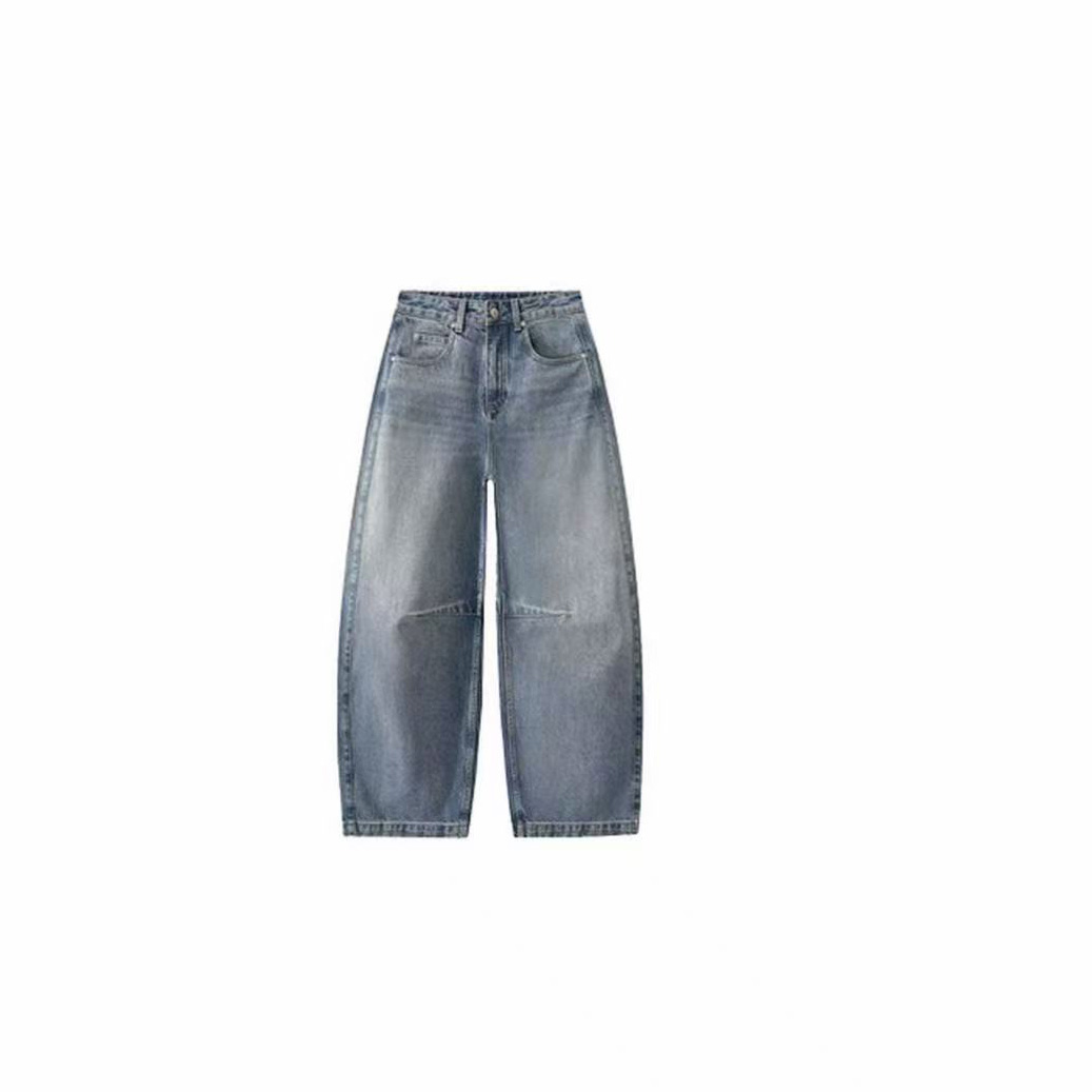 深圳南油小众设计师女装弯刀牛仔k