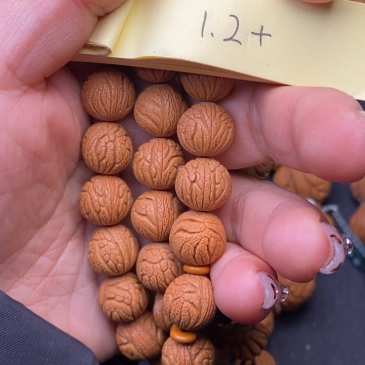 秦岭龙纹桃核60颗