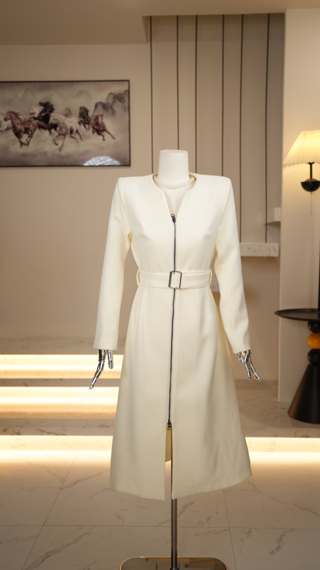 （阿伦清仓）拉链款风衣外套