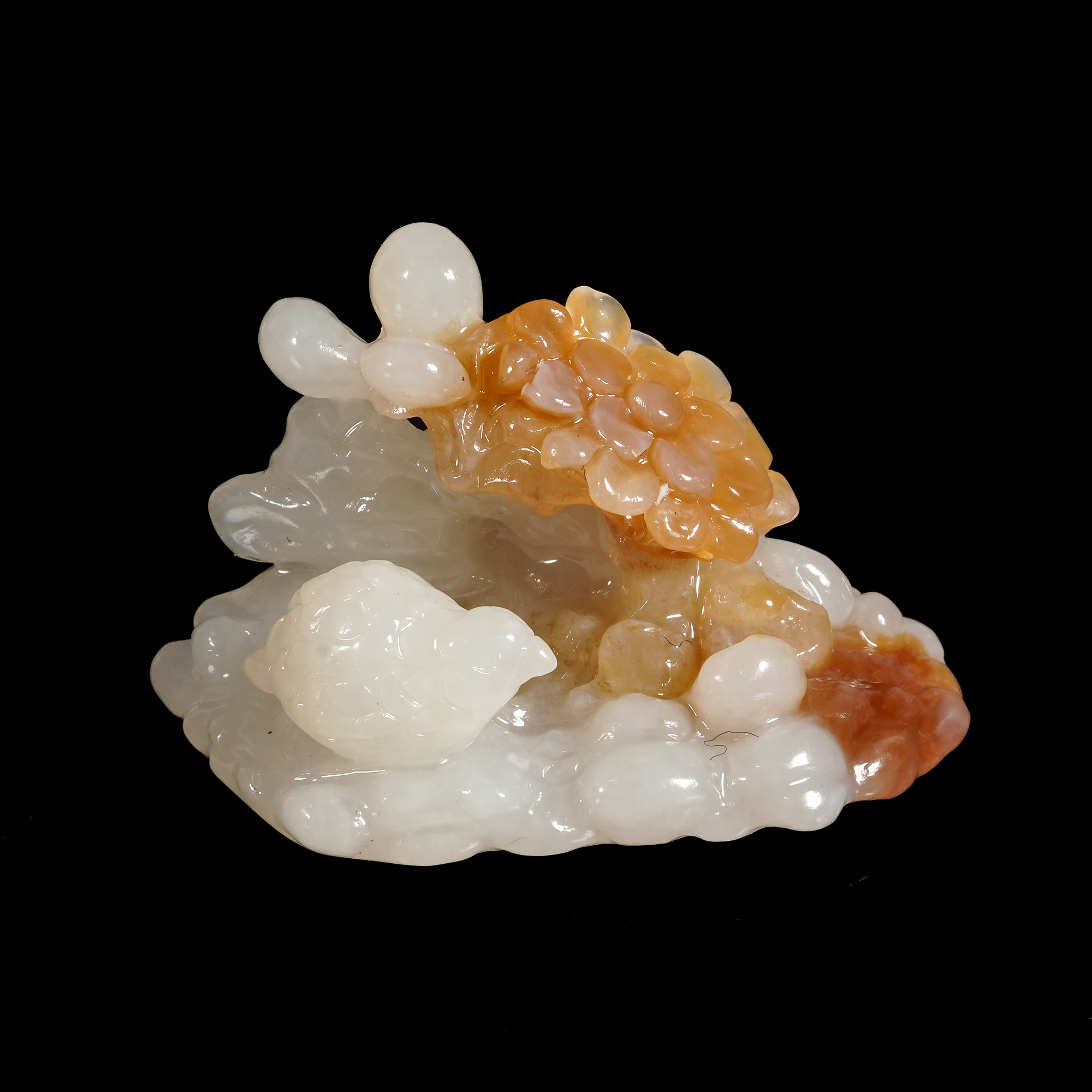 LOT.023和田玉巧雕安居乐业/X4157