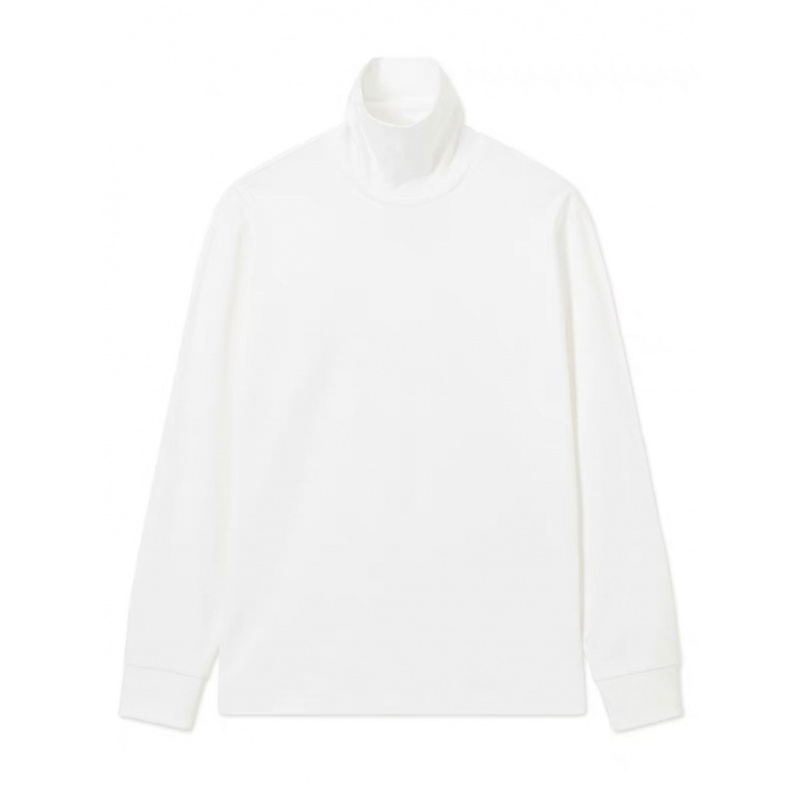 5974高领-领子带标长袖T恤