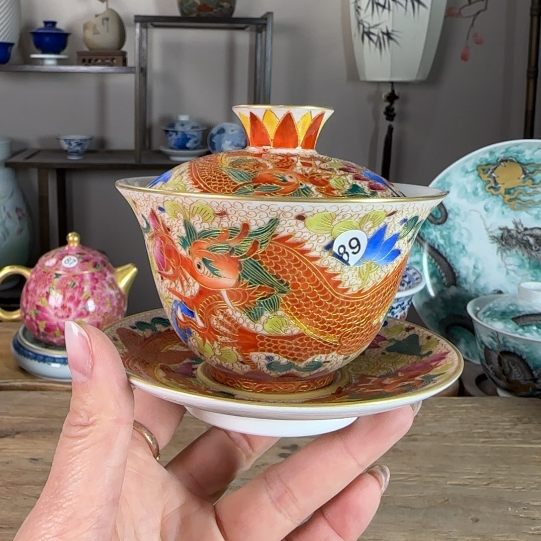 杯景德镇陶瓷柴烧多人