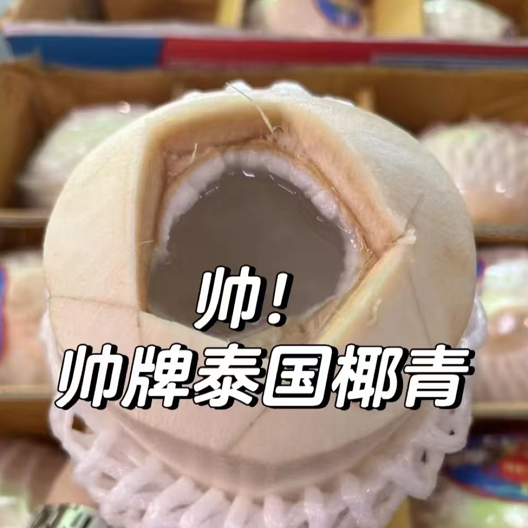 帅牌泰国香水椰青特大果一箱（9个装）