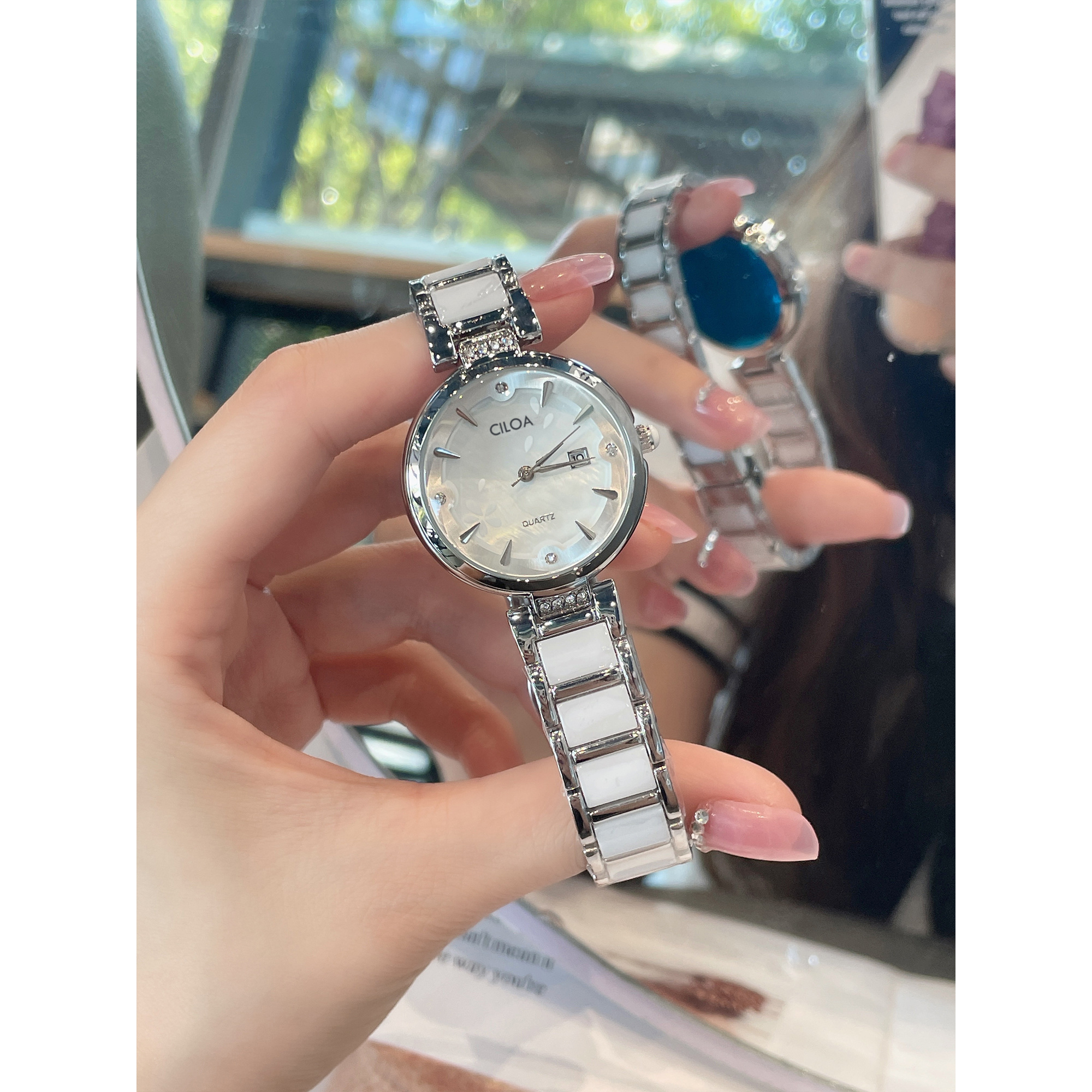 陶瓷女士夏季时尚百搭女士腕表-R5851