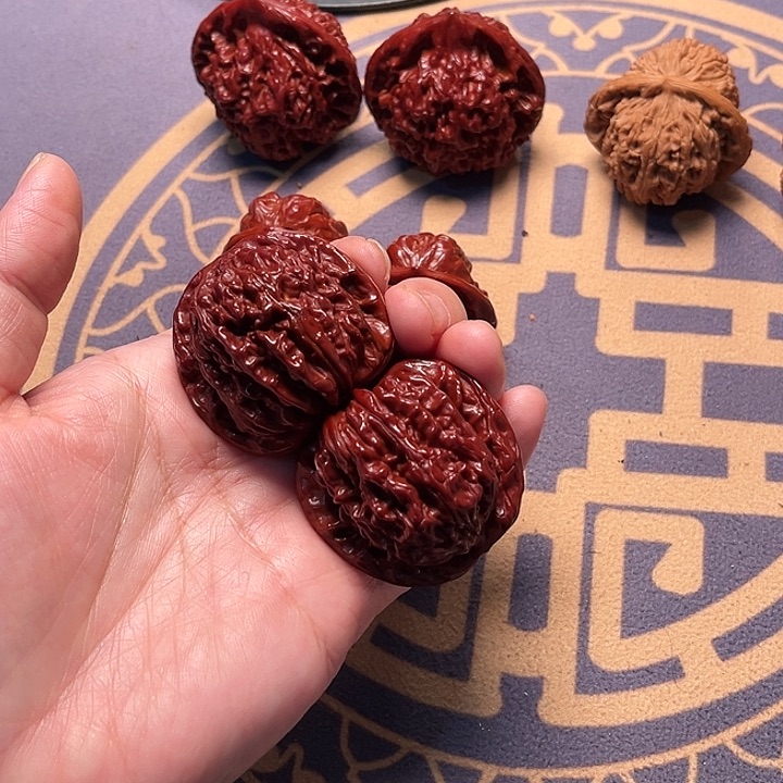 文玩核桃吊坠四座楼