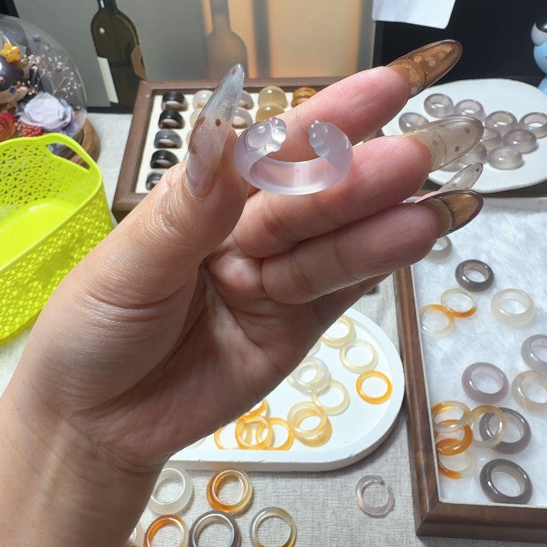 未镶嵌戒指玛瑙/玉髓595港12