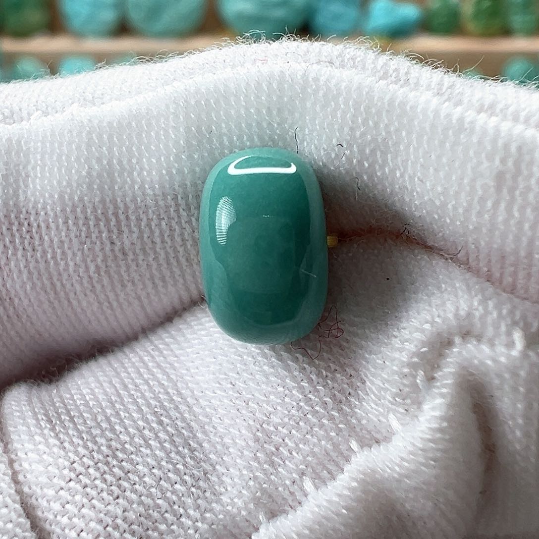 未镶嵌绿松石鼓珠 9x5.7mm