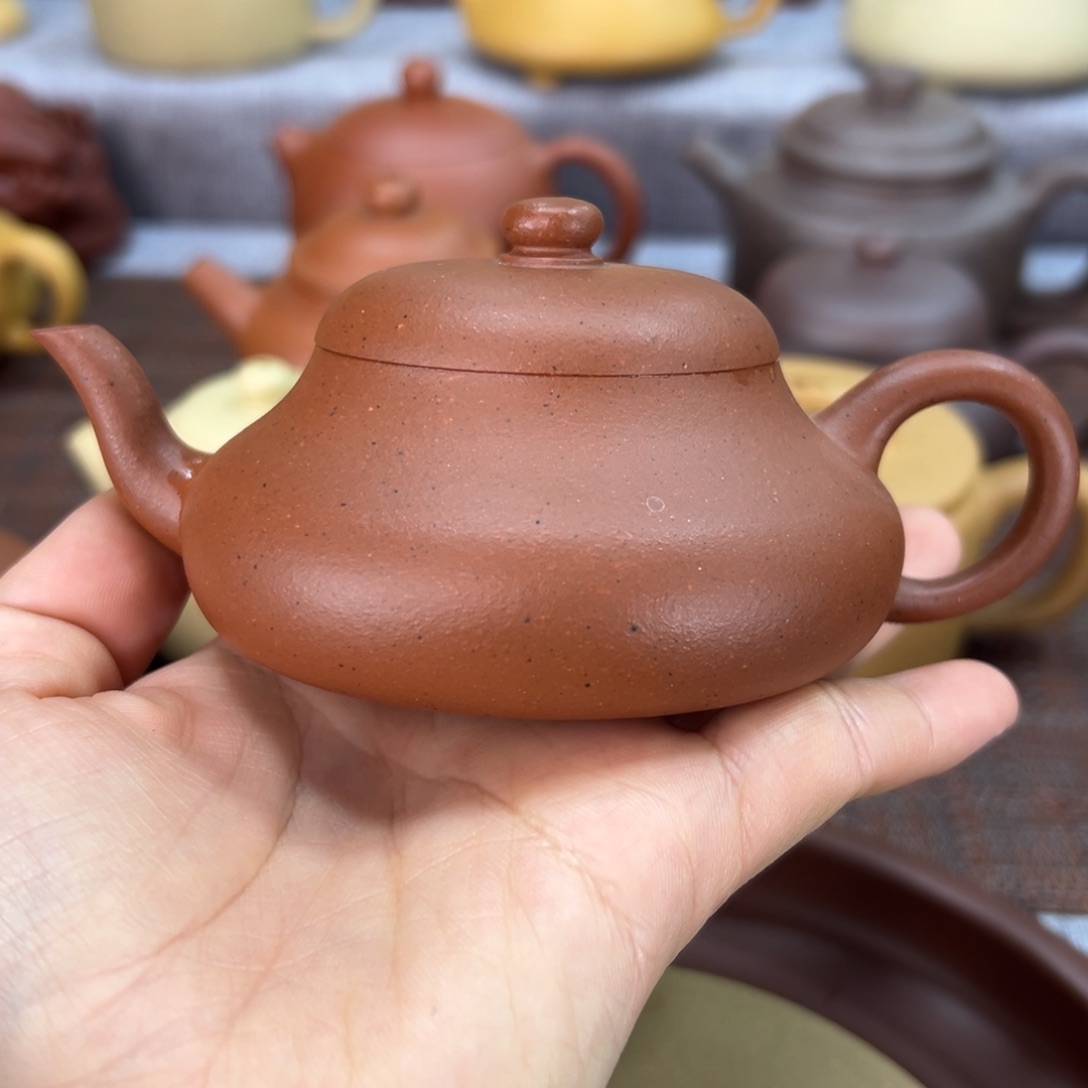 紫砂茶壶老红泥君德