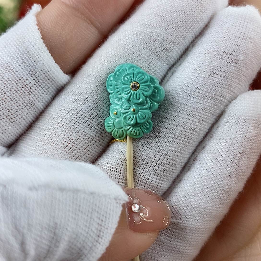 绿松石珠宝奇石未镶嵌