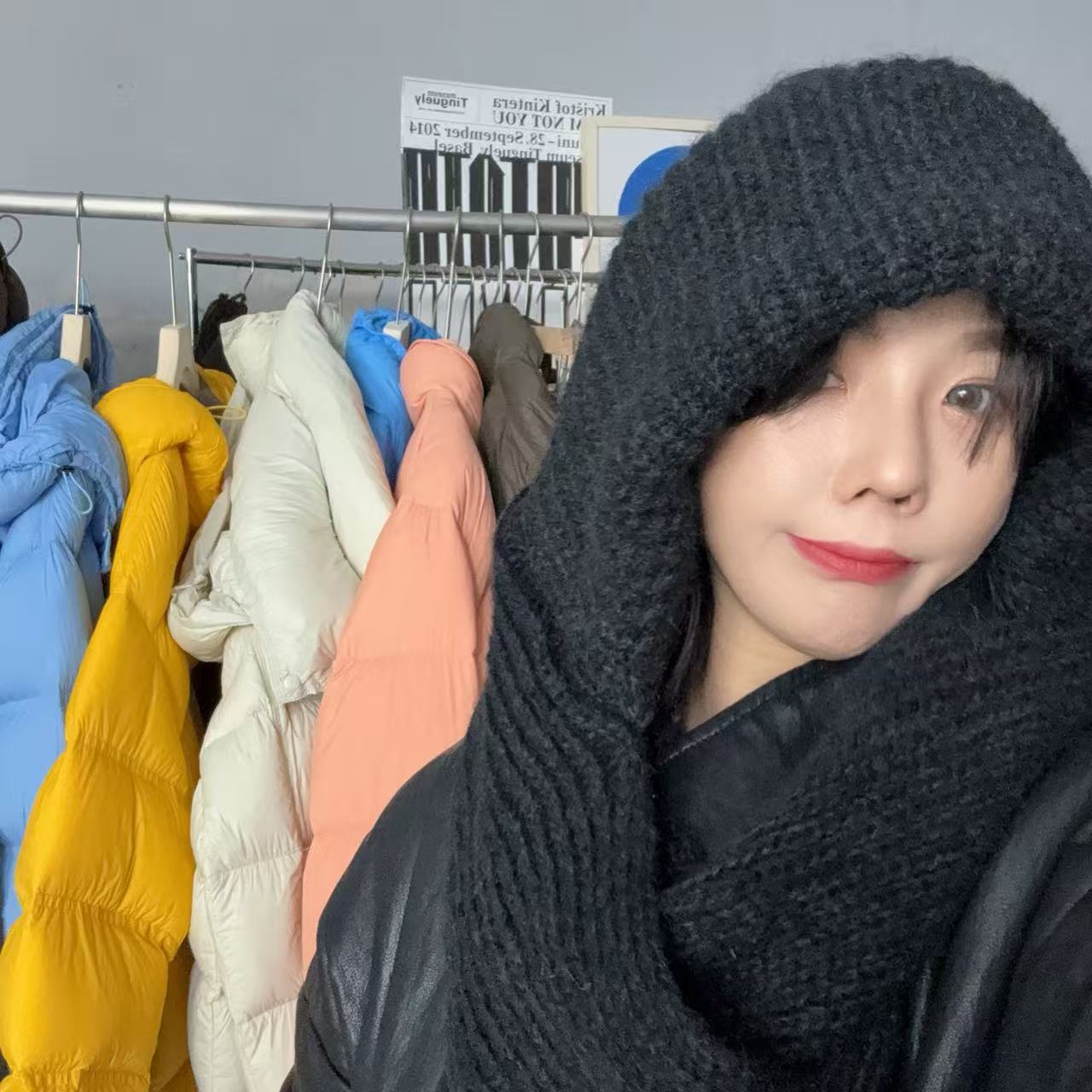 SISTERS百搭的帽子围巾一体