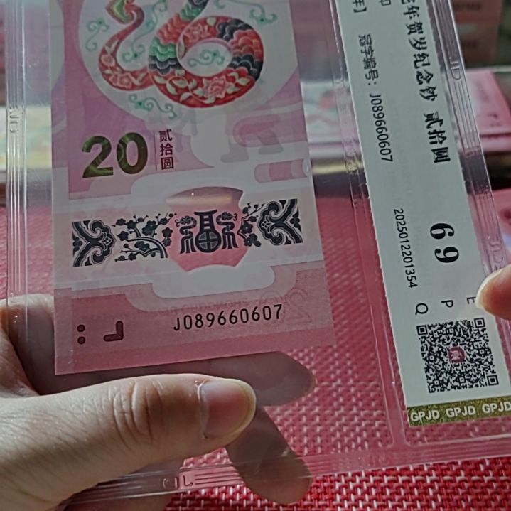 塑料小蛇钞金钩王89660607评级