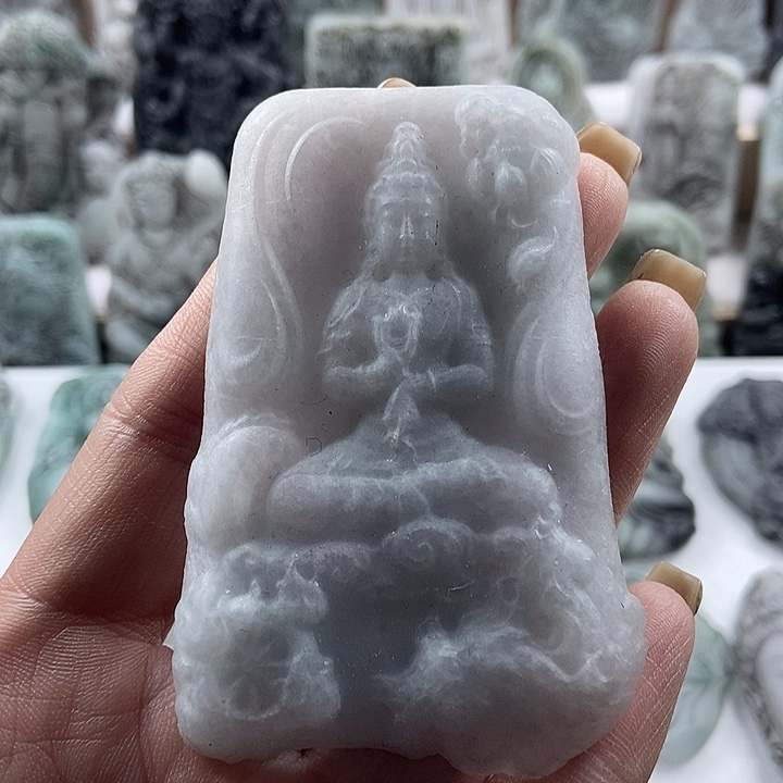 定制翡翠未镶嵌吊坠