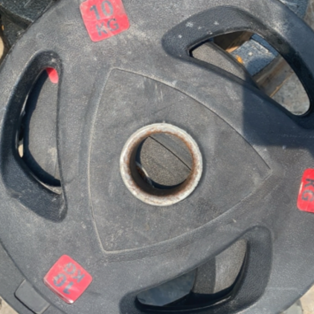 009杠铃片十公斤一对