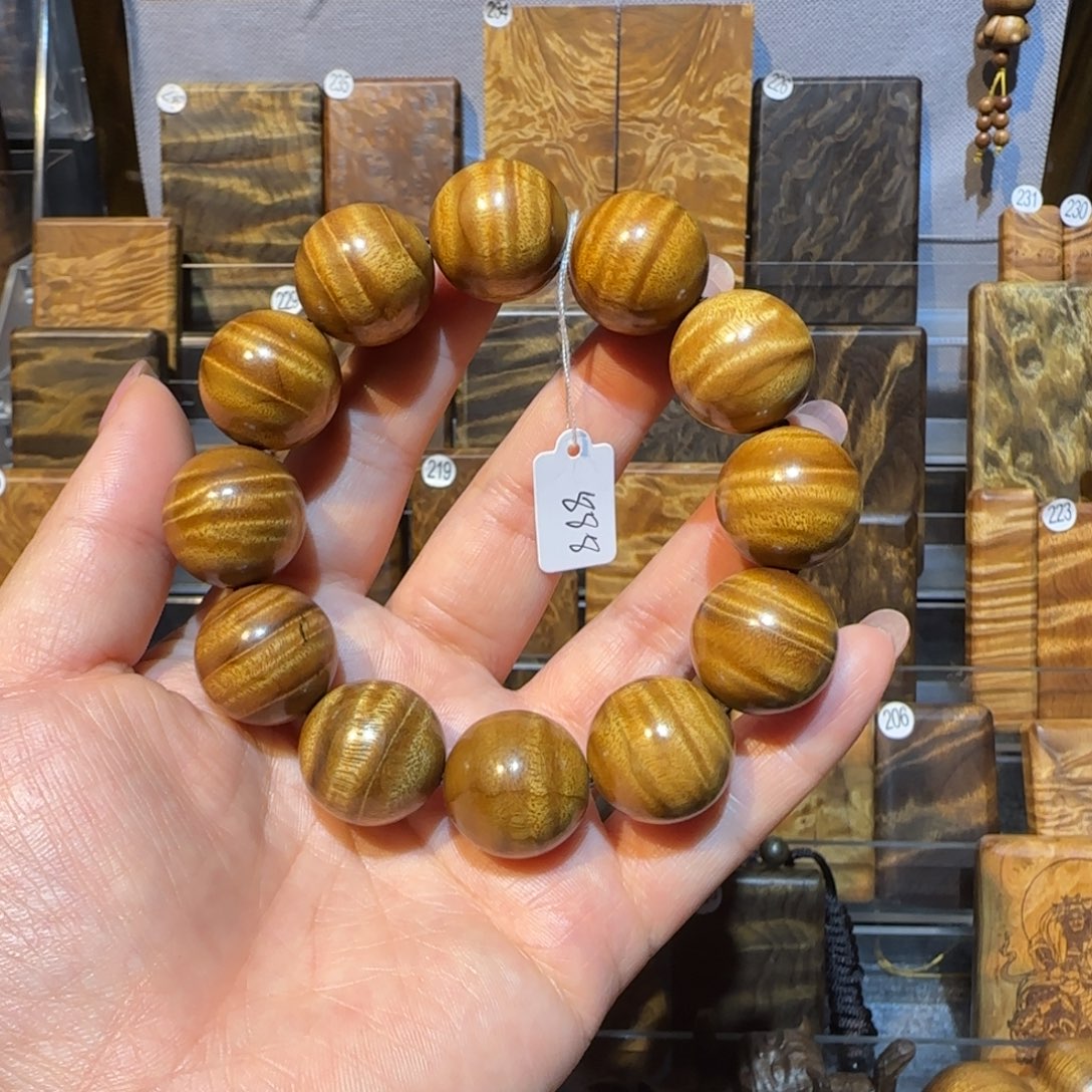 手串/手链楠木（金丝楠）小叶桢楠枯木2.0水波纹