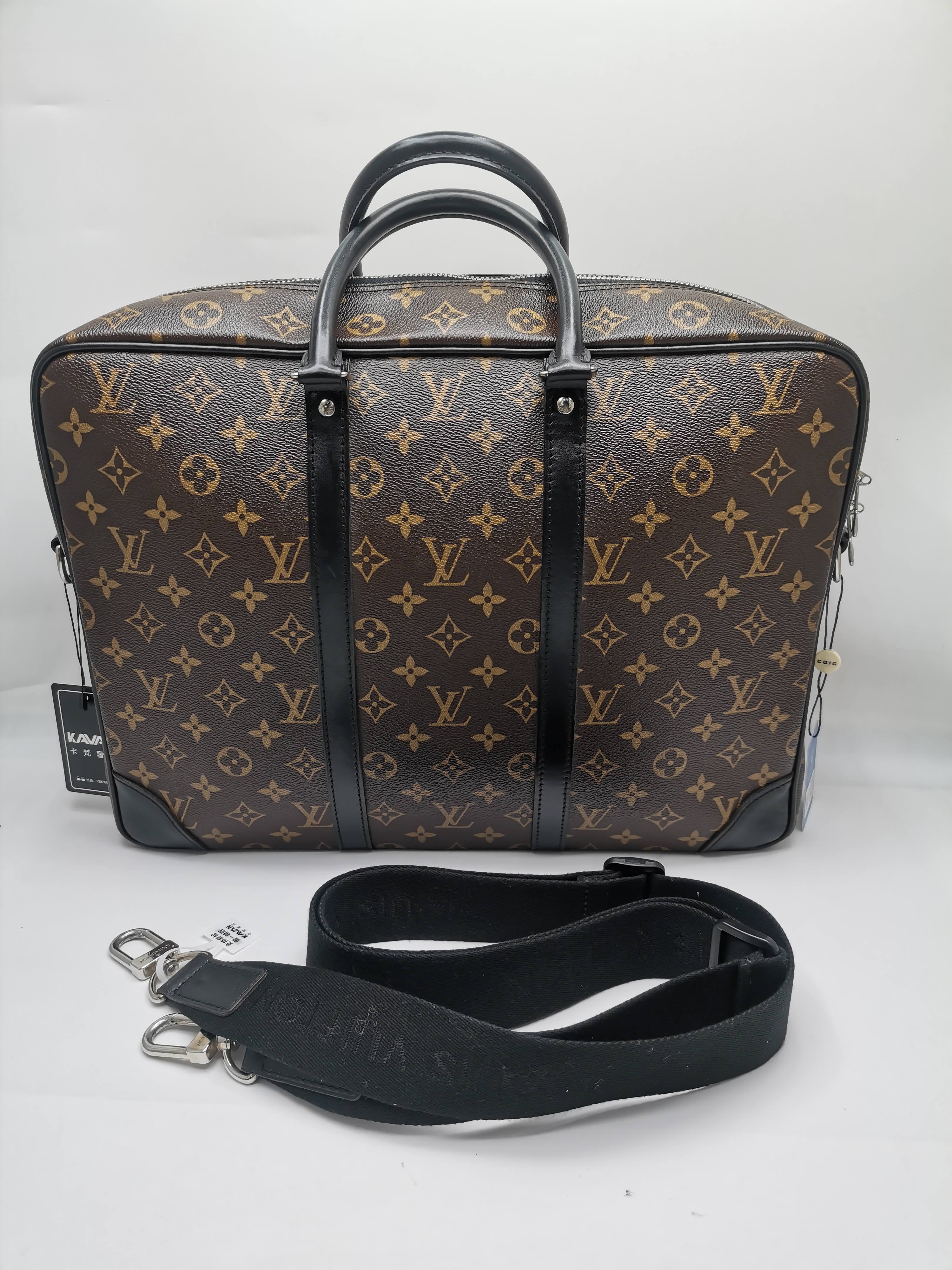 99新 LouisVuitton/路易威登 97新 18236 LV棕老花手提公文包