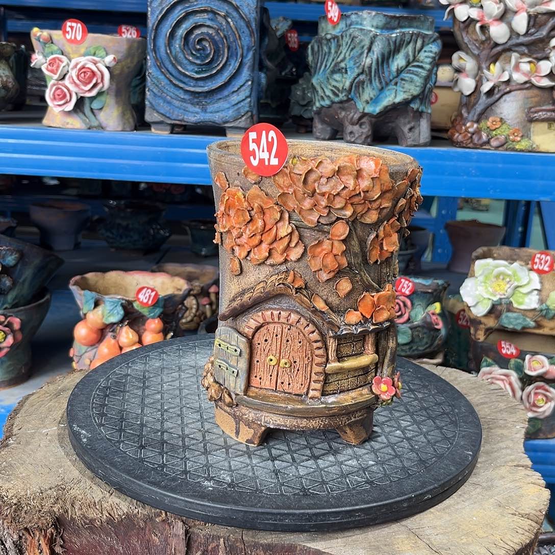 微瑕542 号陶然花器手工花盆