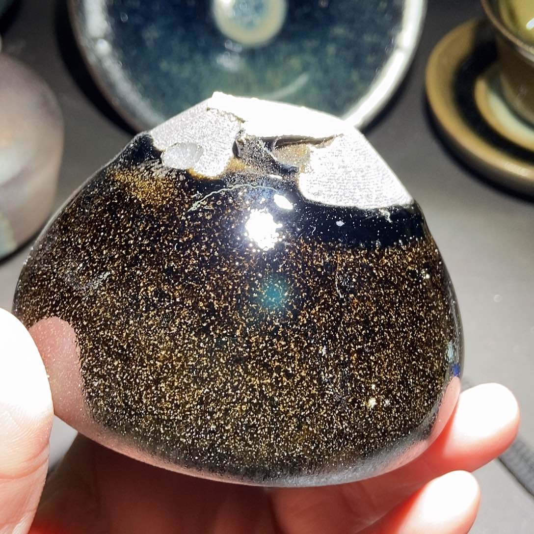 茶盏354 建窑建盏微瑕磨底