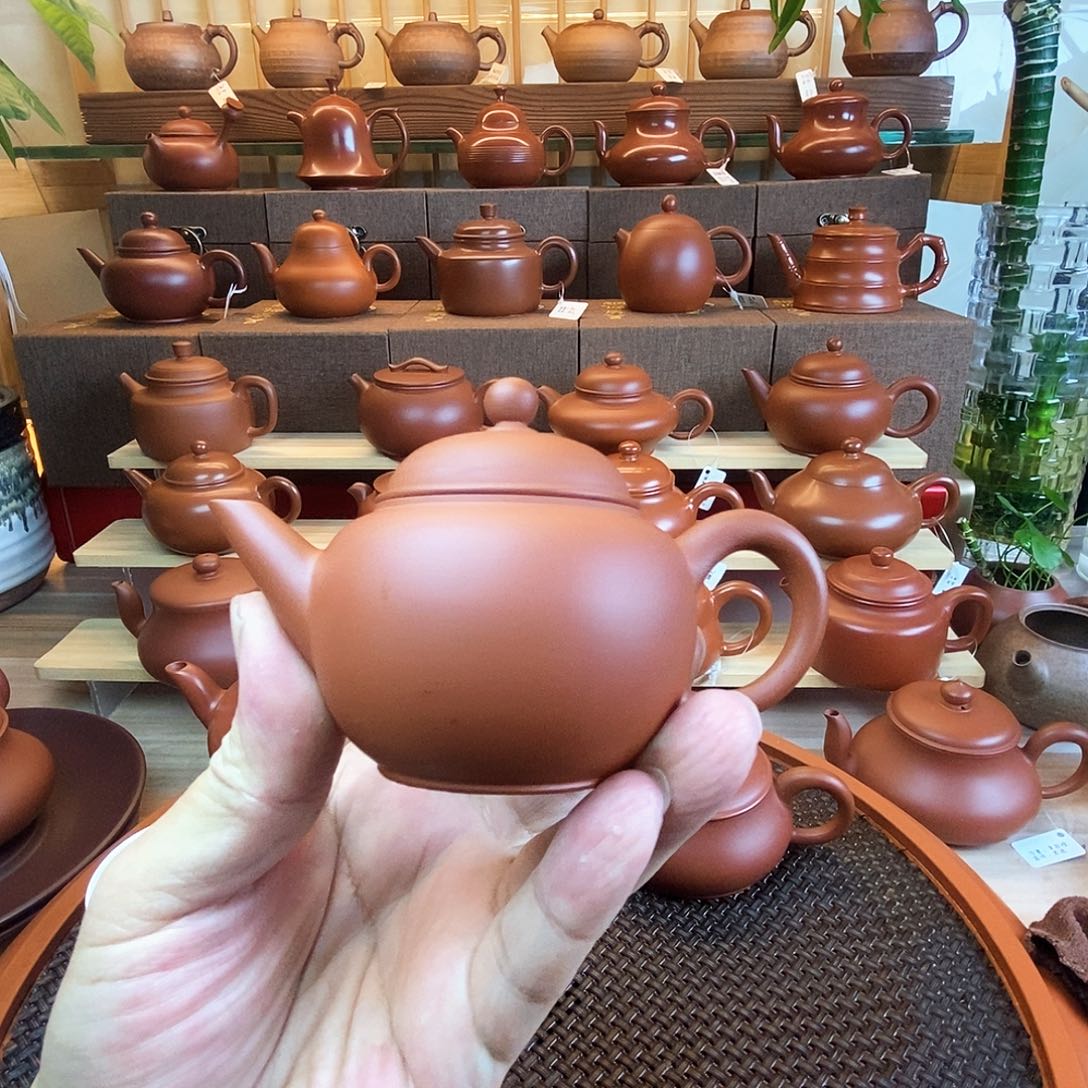 抽***寞紫砂茶壶潮州手拉壶水平100cc