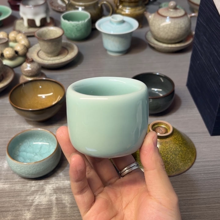 陈卫武 粉青 扳指杯