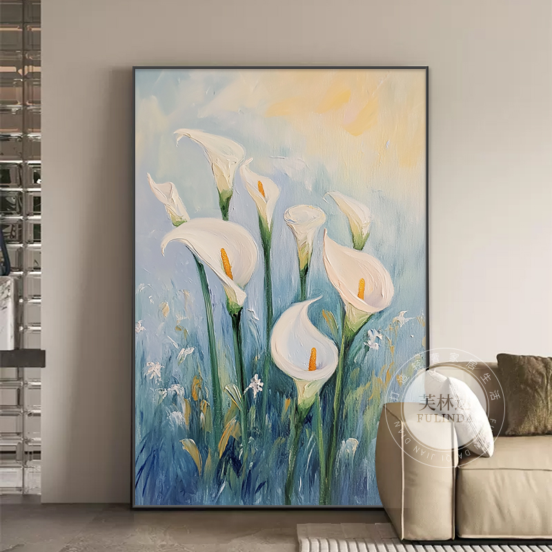 芙林达现代简约花卉客厅沙发背景墙装饰画餐厅画走廊玄关挂画壁画