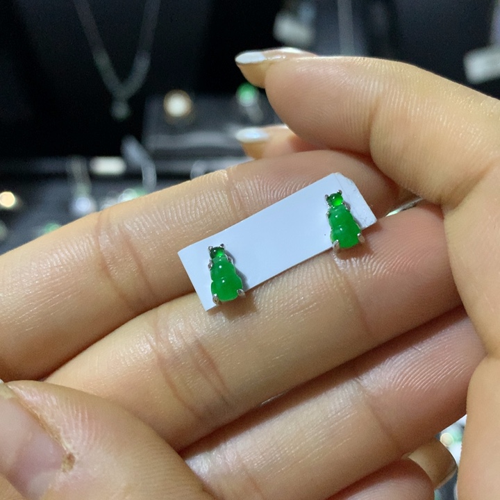 翡翠银S925镶嵌戒指