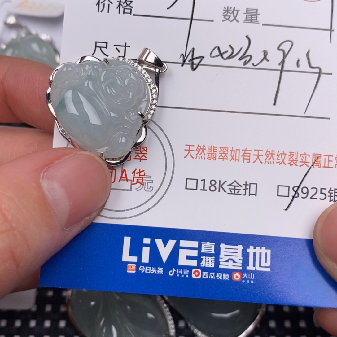 翡翠银S925镶嵌颈饰